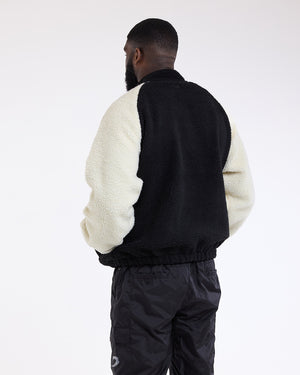 Walker Sherpa Jacket - Black/Cream