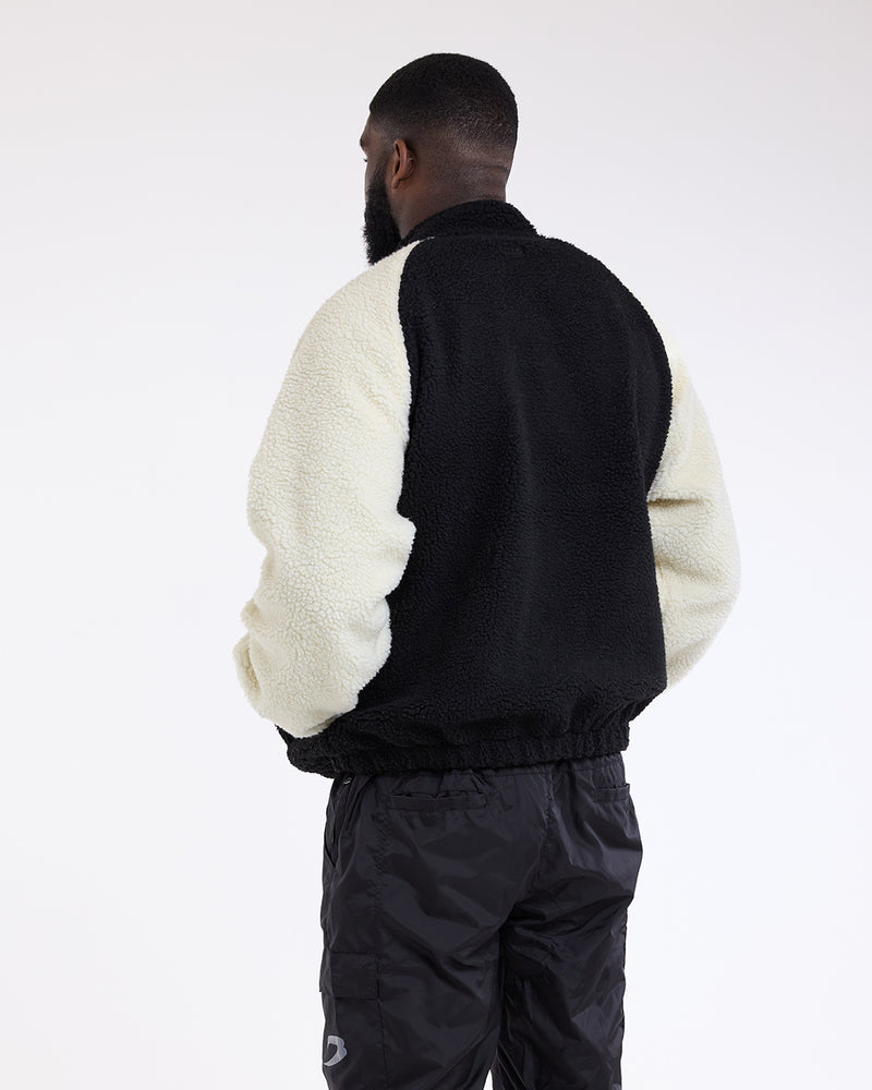 Walker Sherpa Jacket - Black/Cream