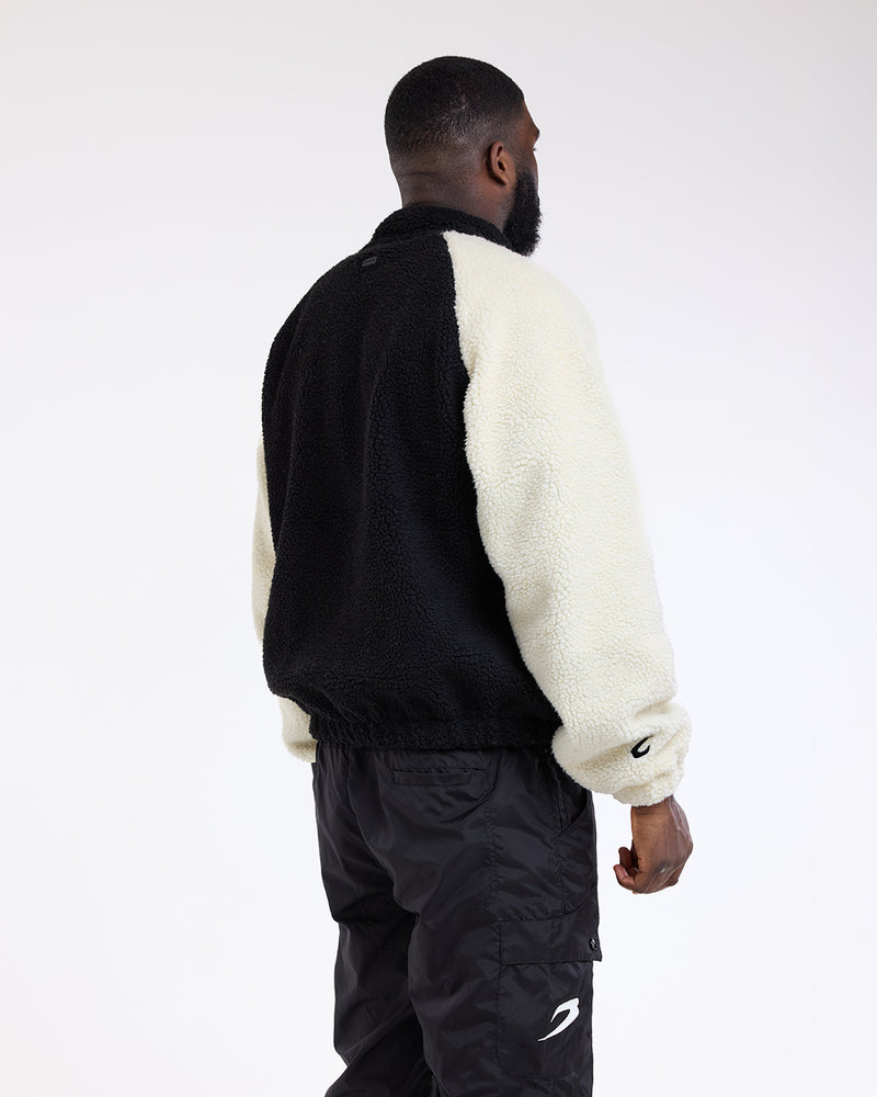 Walker Sherpa Jacket - Black/Cream