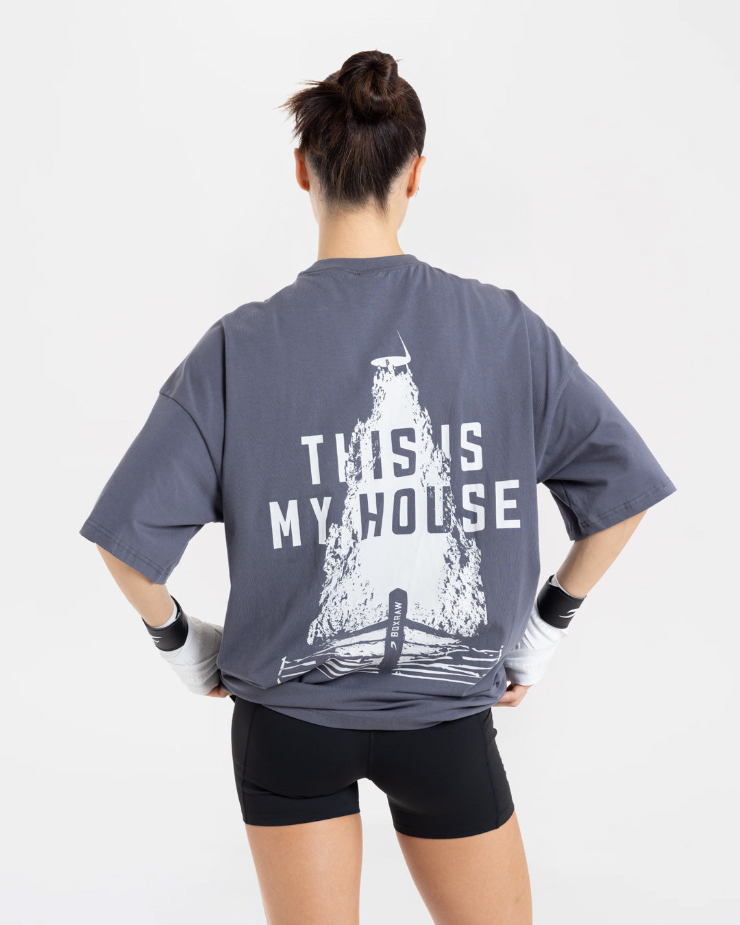 This Is My House Oversized T-Shirt - Charcoal