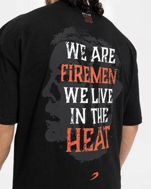 Teddy Atlas Heat Oversized T-Shirt - Black