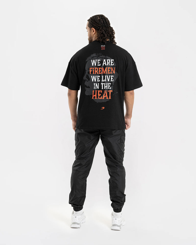 Teddy Atlas Heat Oversized T-Shirt - Black