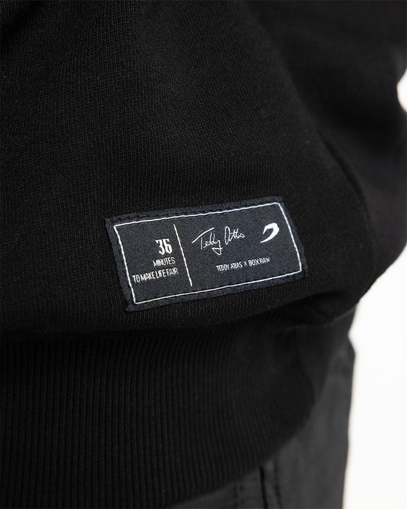 Teddy Atlas Firemen Oversized Hoodie - Black