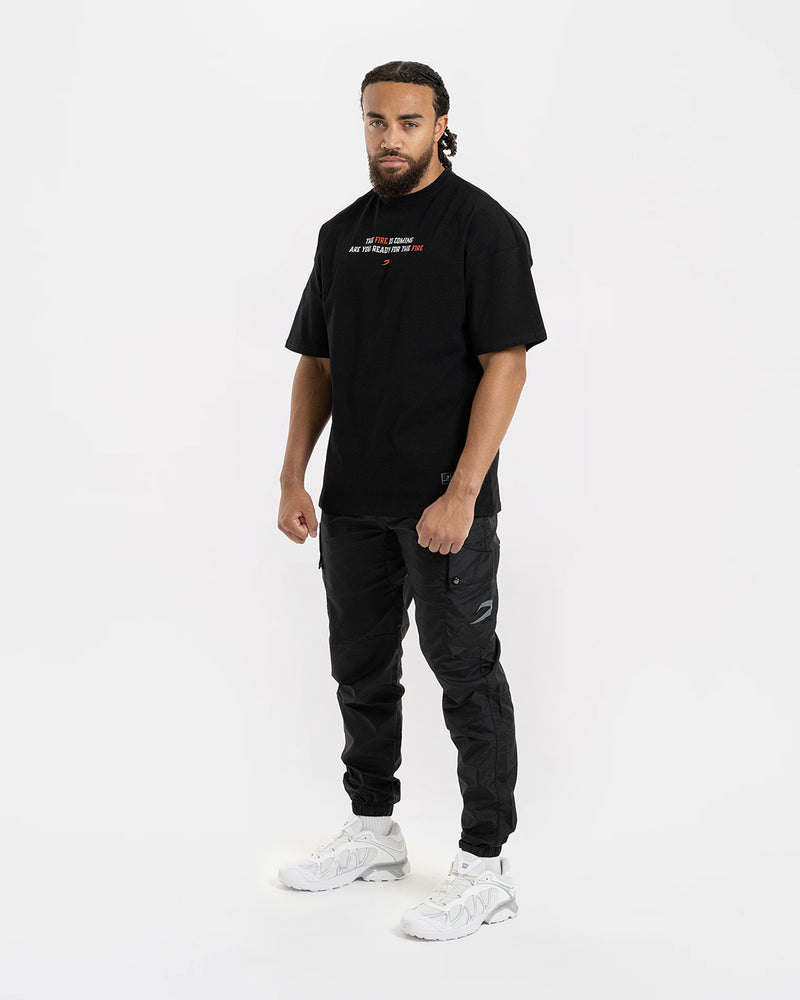 Teddy Atlas Heat Oversized T-Shirt - Black