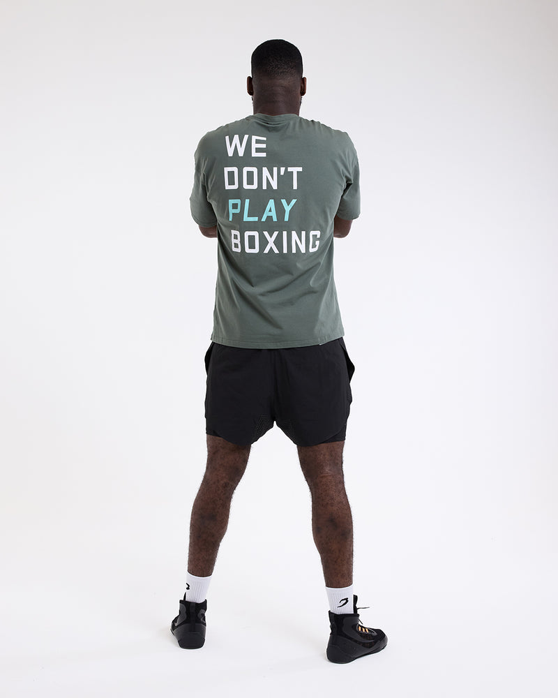 We Don't Play Boxing Oversized T-Shirt - Green