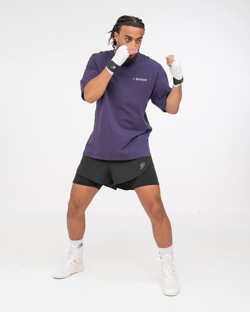 We Don't Play Boxing Oversized T-Shirt - Purple