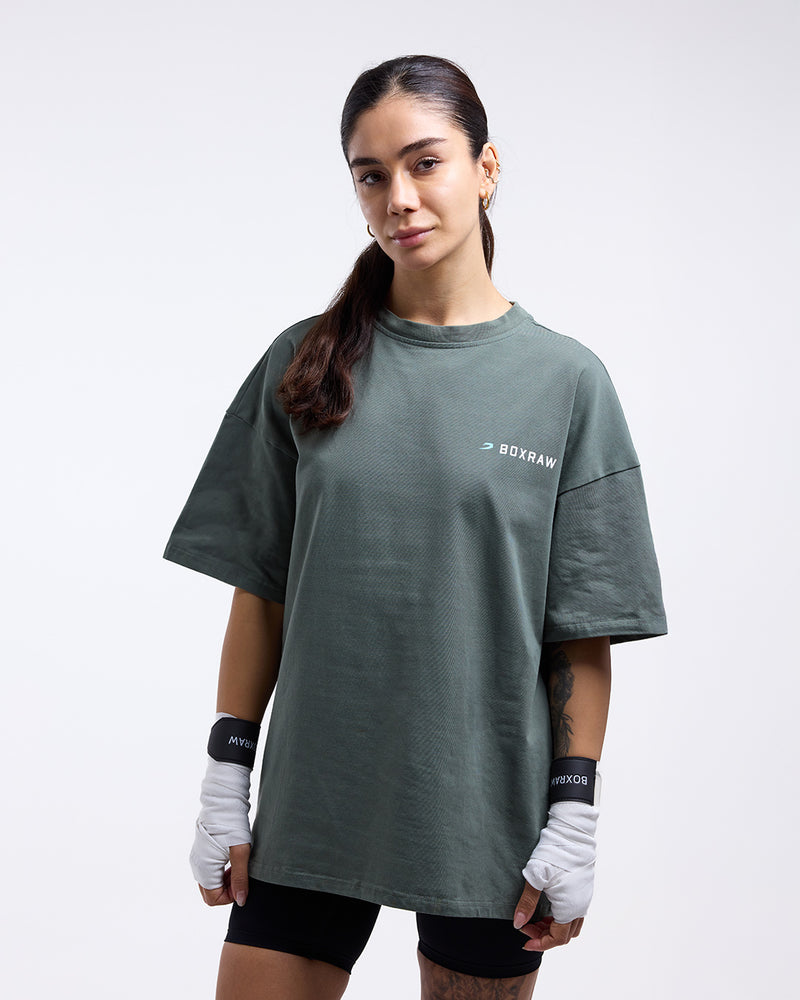 We Don't Play Boxing Oversized T-Shirt - Green