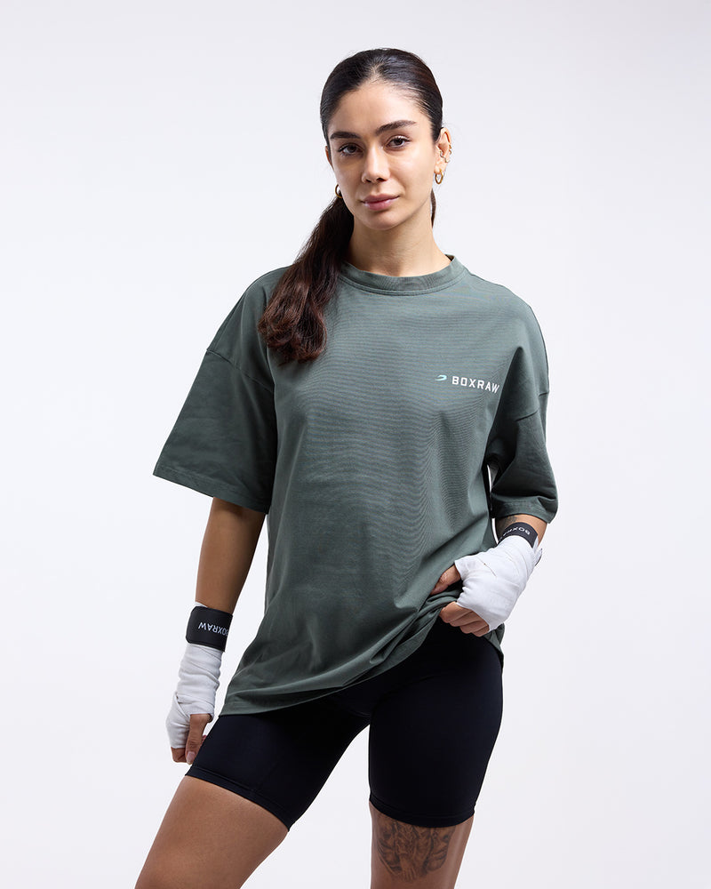 We Don't Play Boxing Oversized T-Shirt - Green