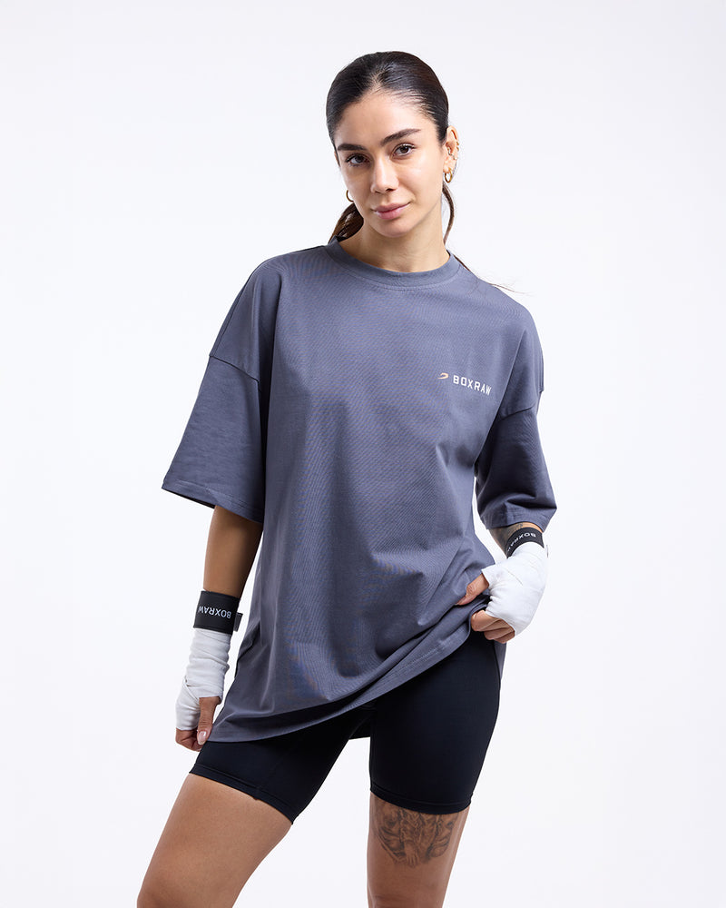 We Don't Play Boxing Oversized T-Shirt - Charcoal