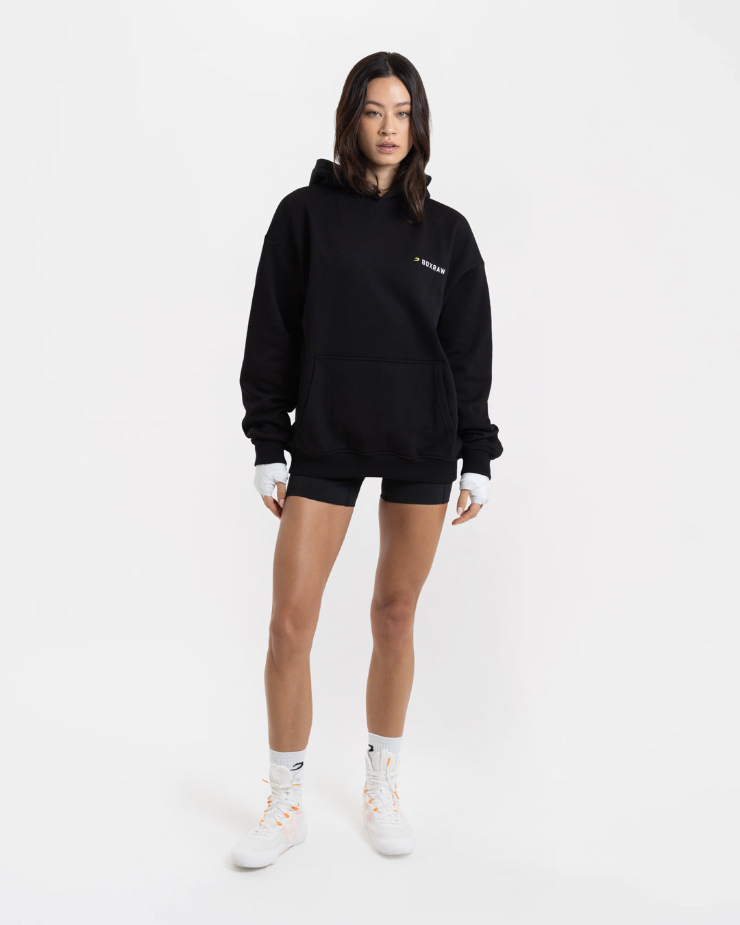 We Don't Play Boxing Oversized Hoodie - Black/Yellow