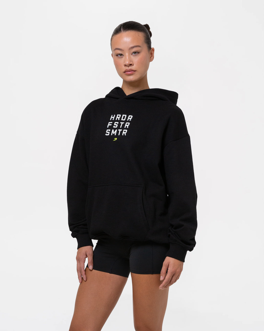 HRDR FSTR SMTR Oversized Hoodie - Black