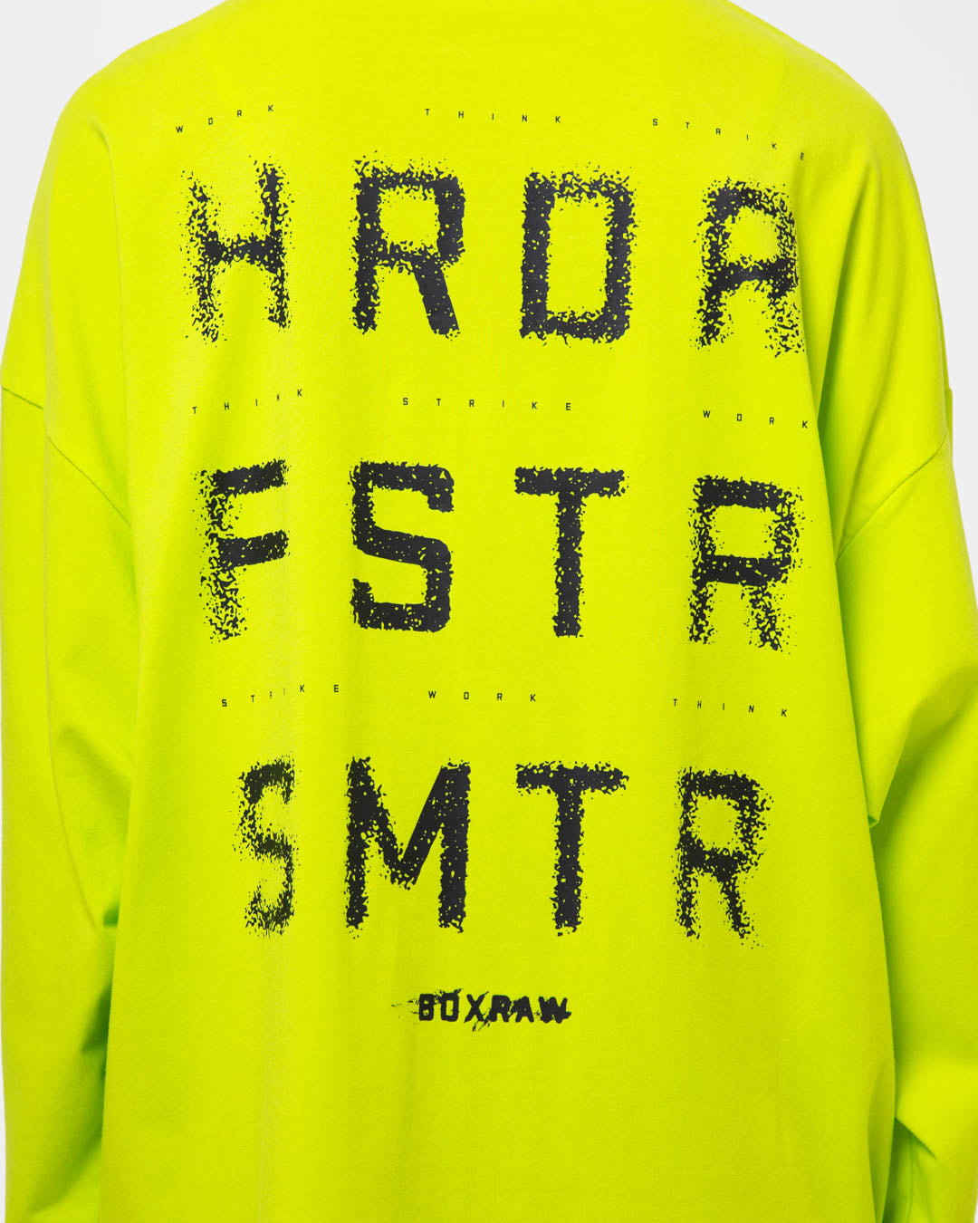 HRDR FSTR SMTR Oversized Long Sleeve T-Shirt - Lime