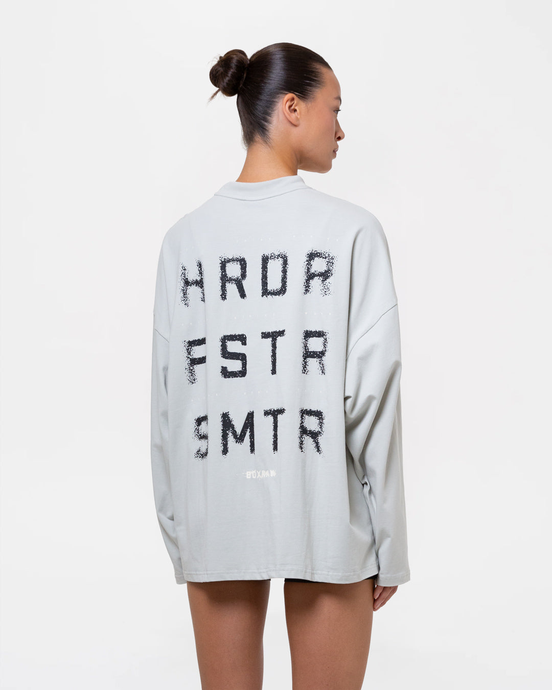 HRDR FSTR SMTR Oversized Long Sleeve T-Shirt - Slate