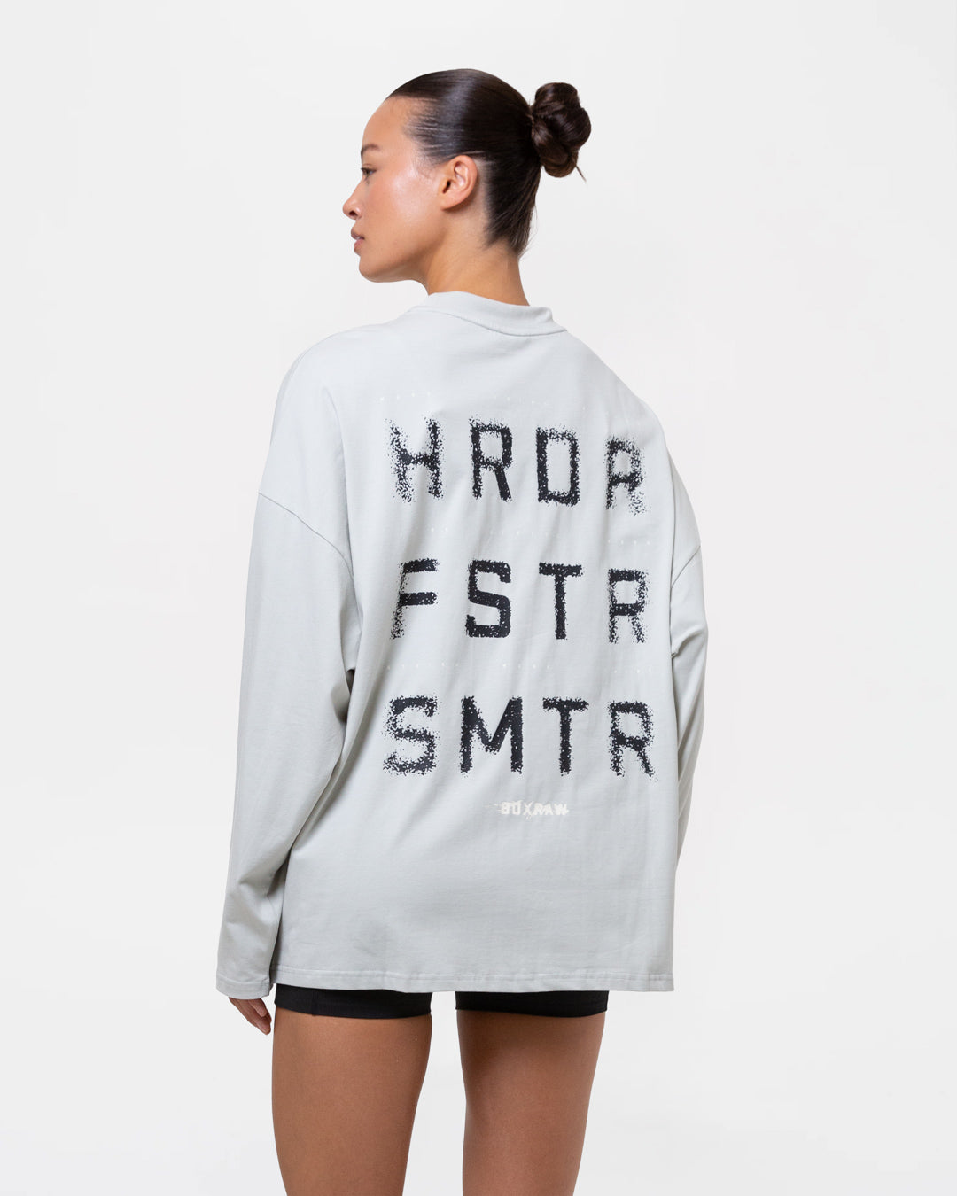 HRDR FSTR SMTR Oversized Long Sleeve T-Shirt - Slate
