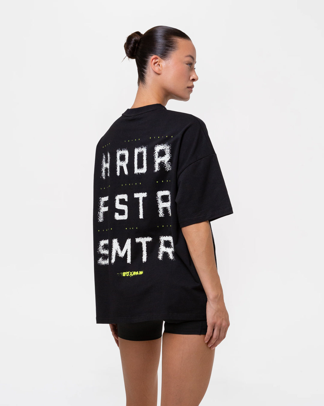 HRDR FSTR SMTR Oversized T-Shirt - Black