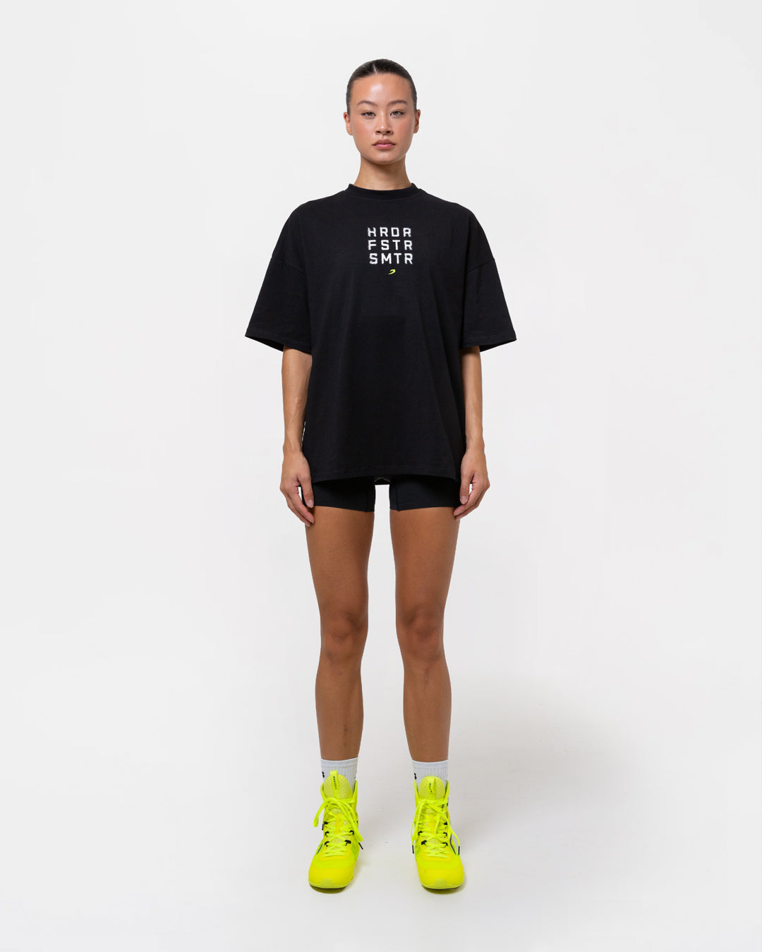 HRDR FSTR SMTR Oversized T-Shirt - Black