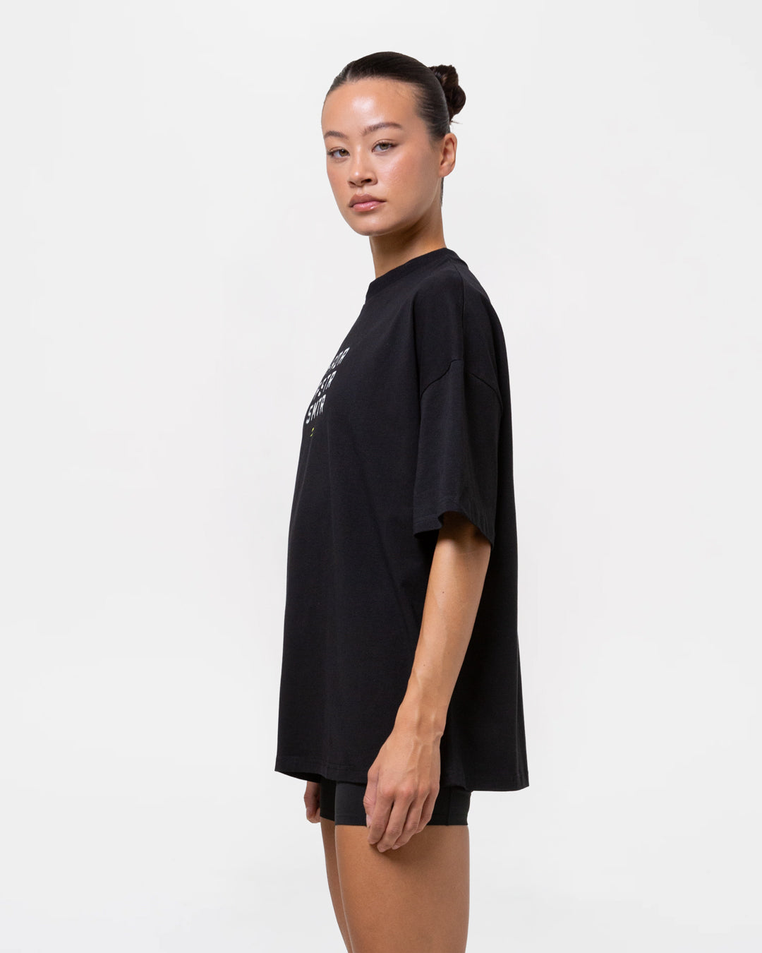 HRDR FSTR SMTR Oversized T-Shirt - Black