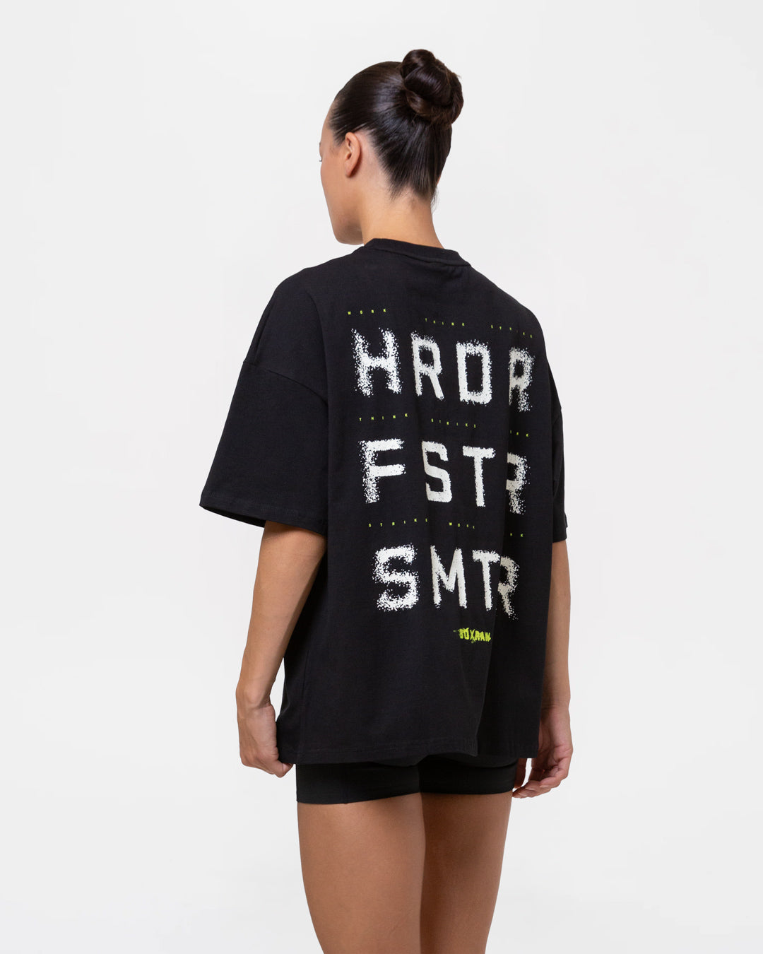 HRDR FSTR SMTR Oversized T-Shirt - Black