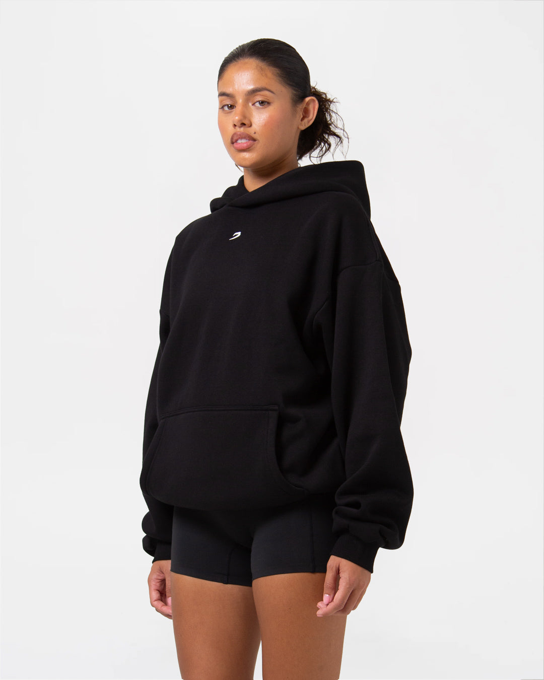 Strike Oversized Hoodie - Black