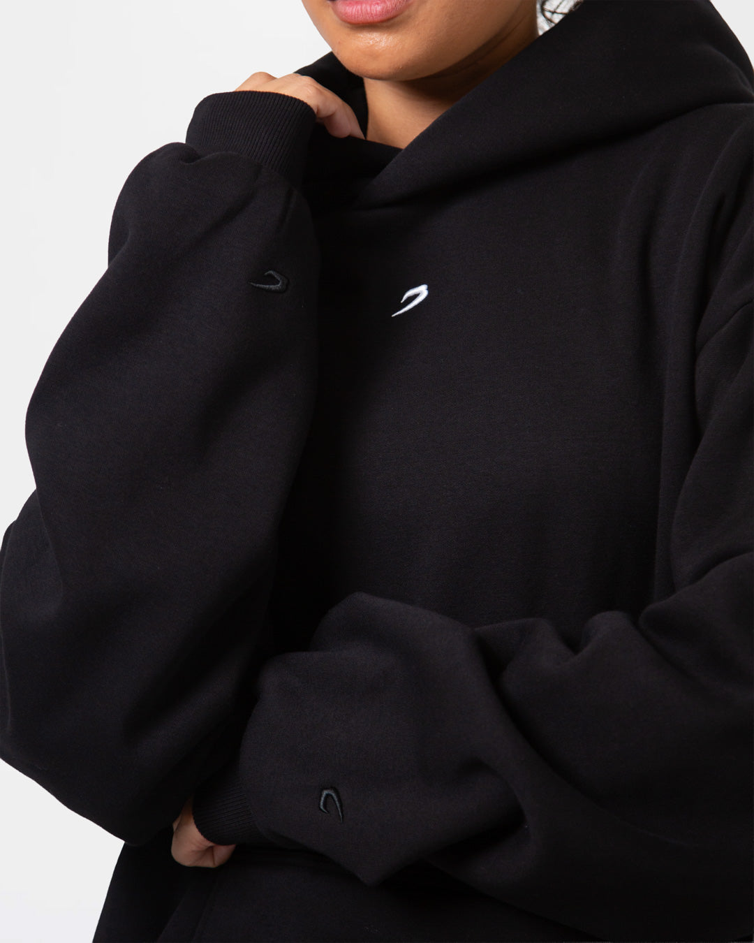 Strike Oversized Hoodie - Black