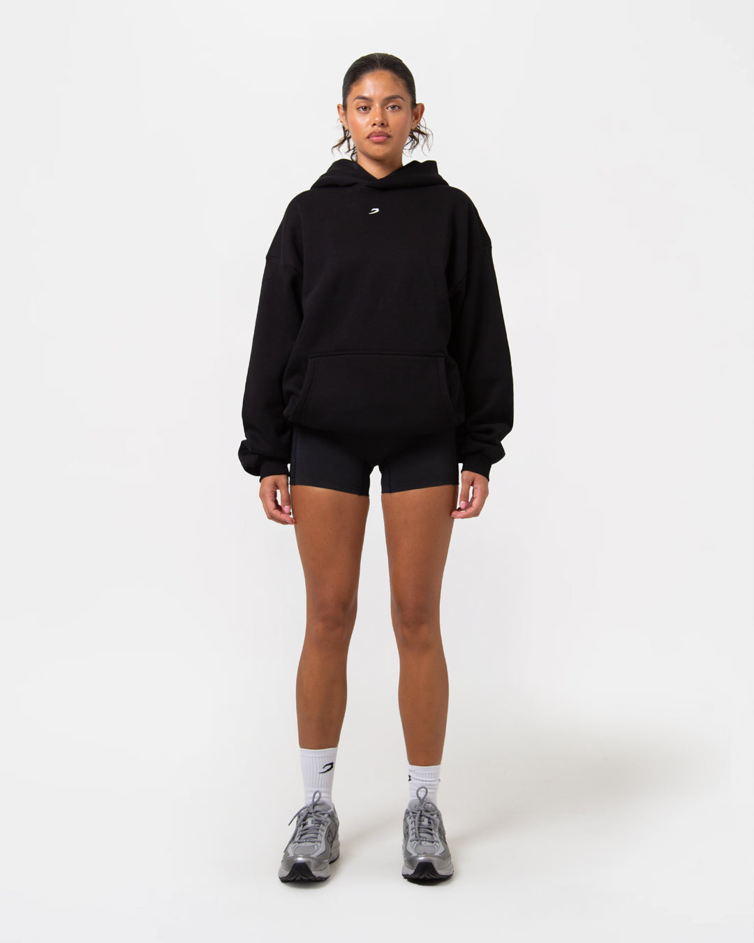 Strike Oversized Hoodie - Black