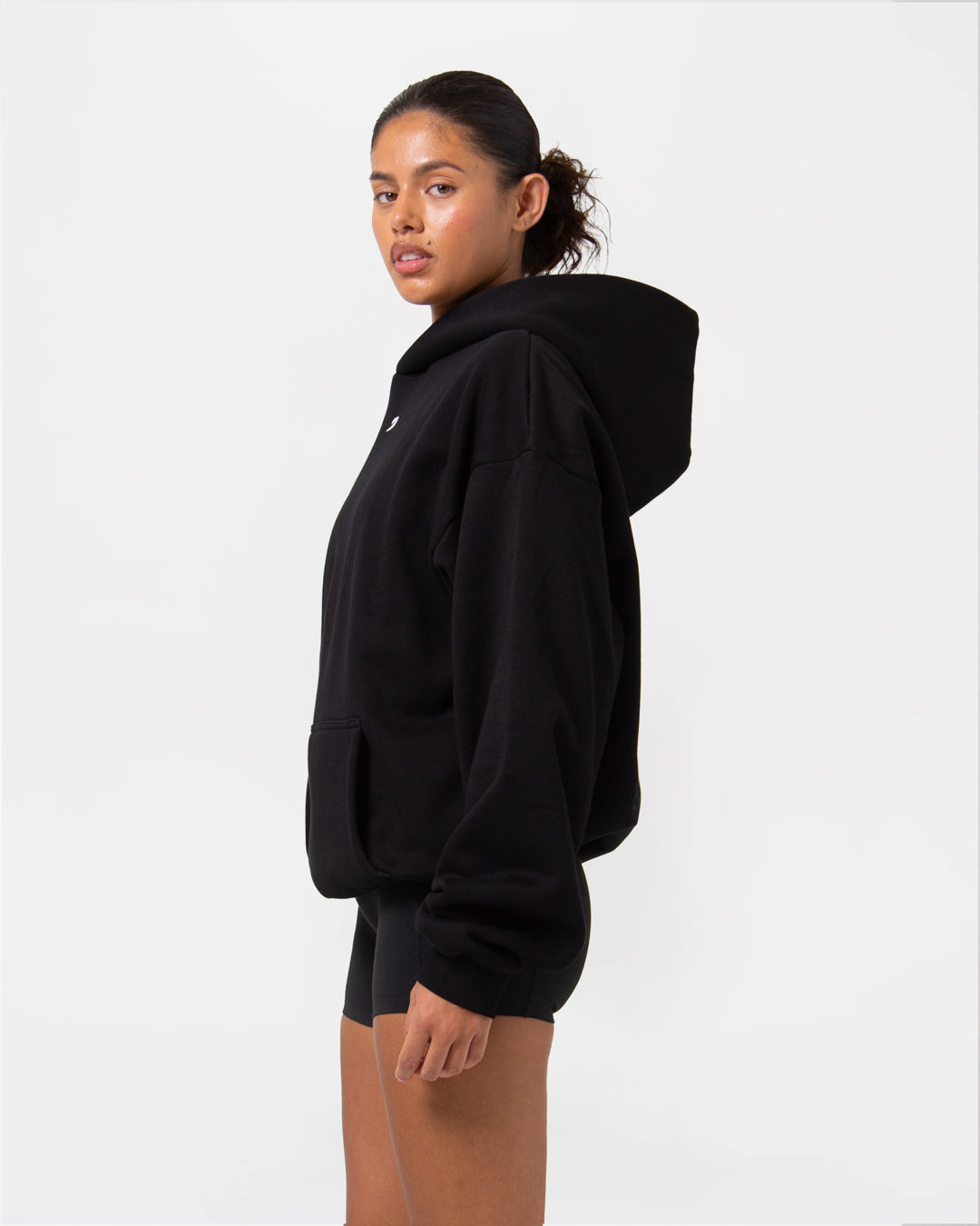 Strike Oversized Hoodie - Black