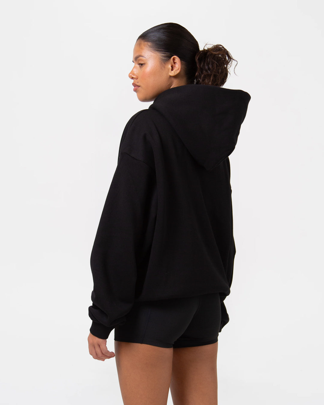 Strike Oversized Hoodie - Black