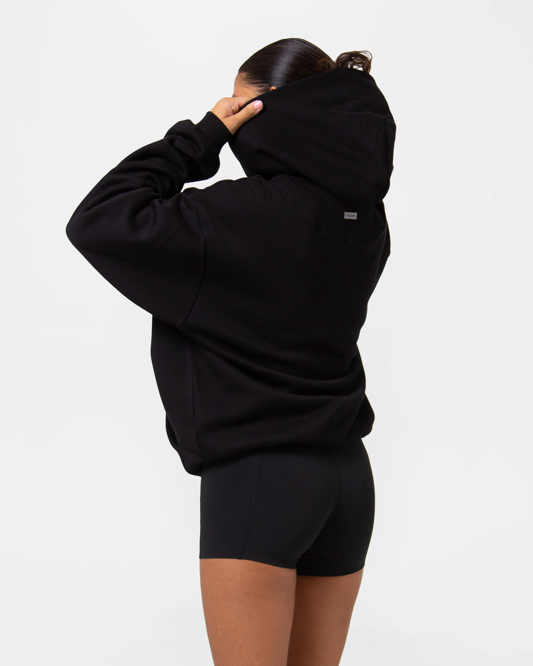 Strike Oversized Hoodie - Black