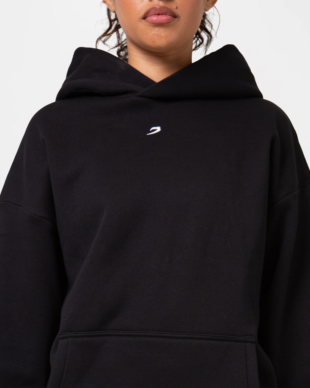 Strike Oversized Hoodie - Black