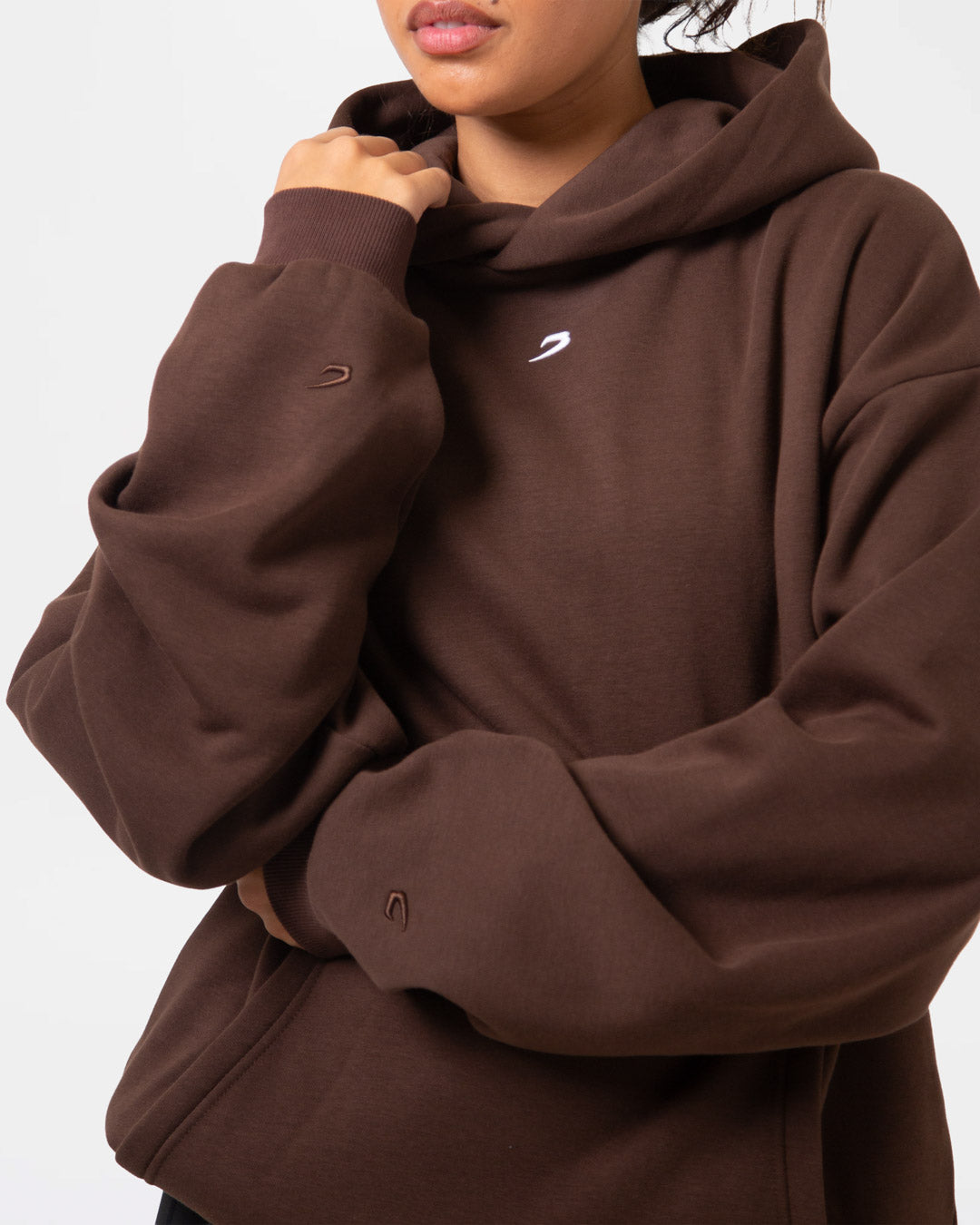 Strike Oversized Hoodie - Brown