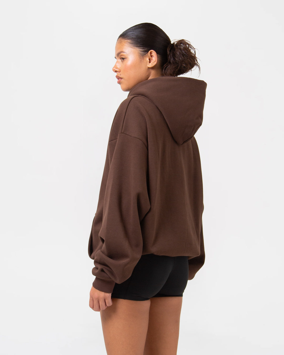 Strike Oversized Hoodie - Brown