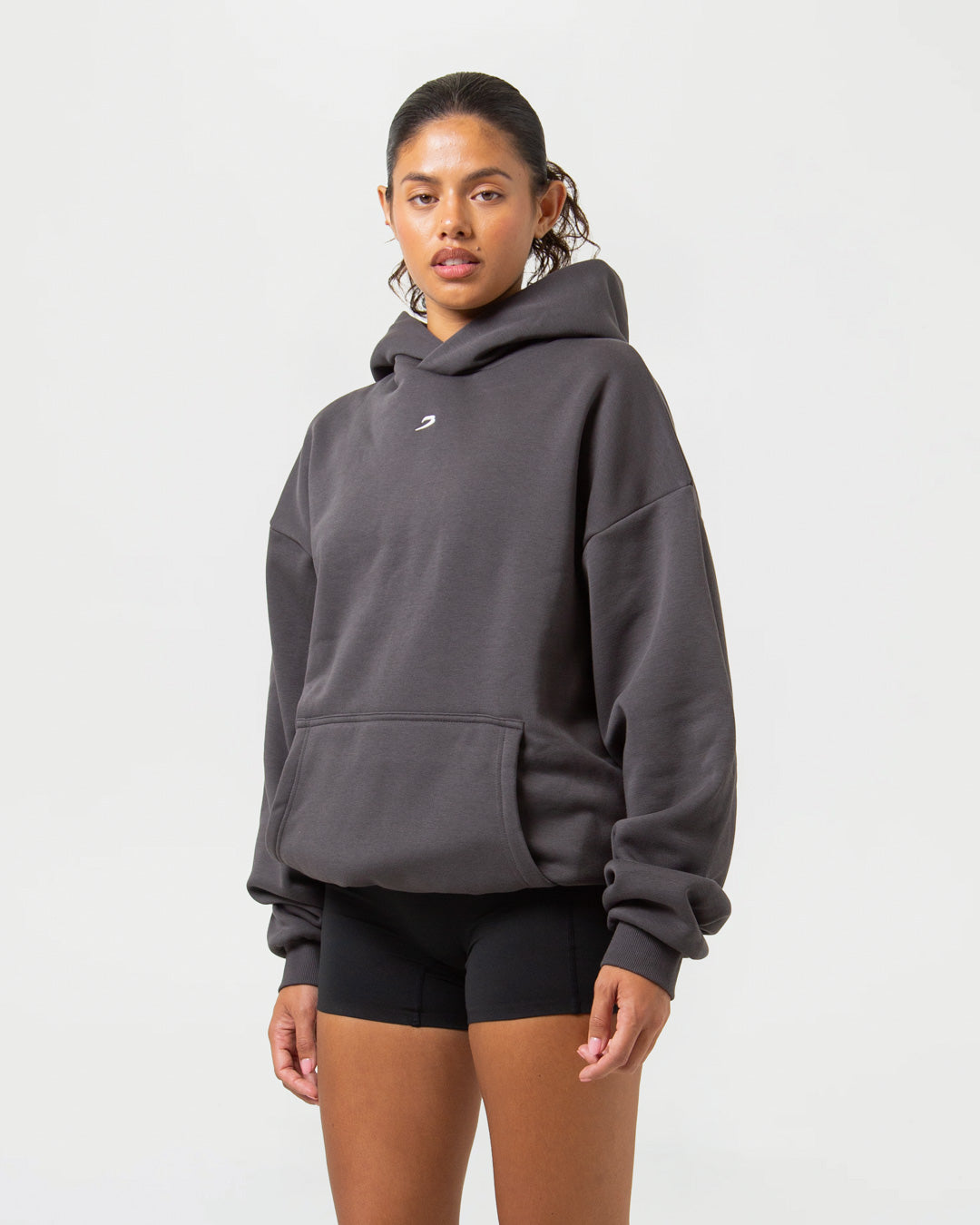 Strike Oversized Hoodie - Charcoal