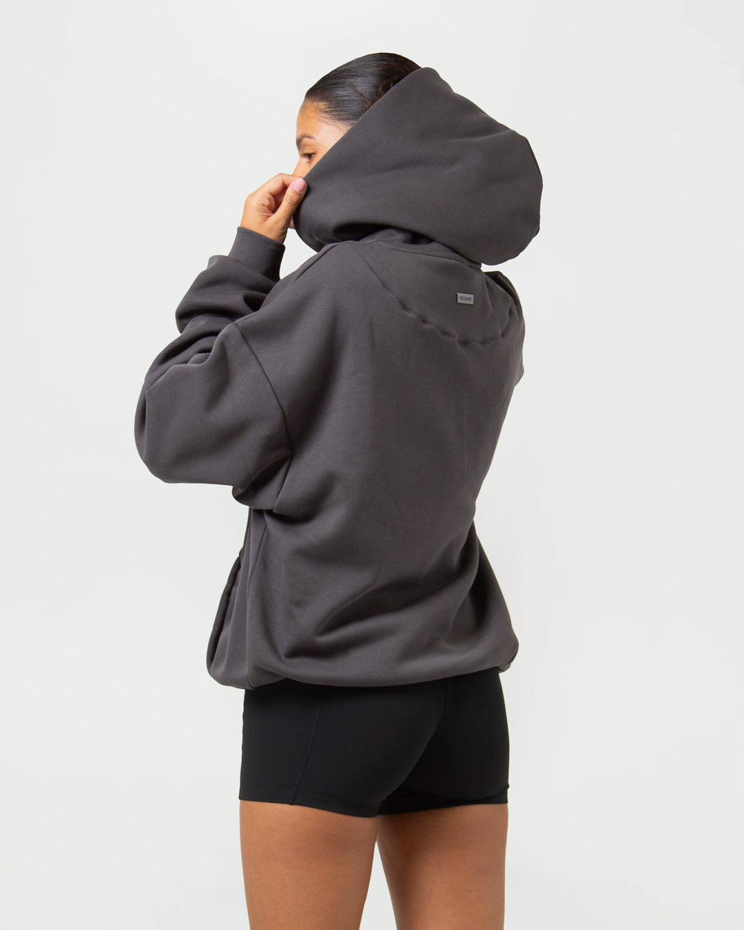 Strike Oversized Hoodie - Charcoal
