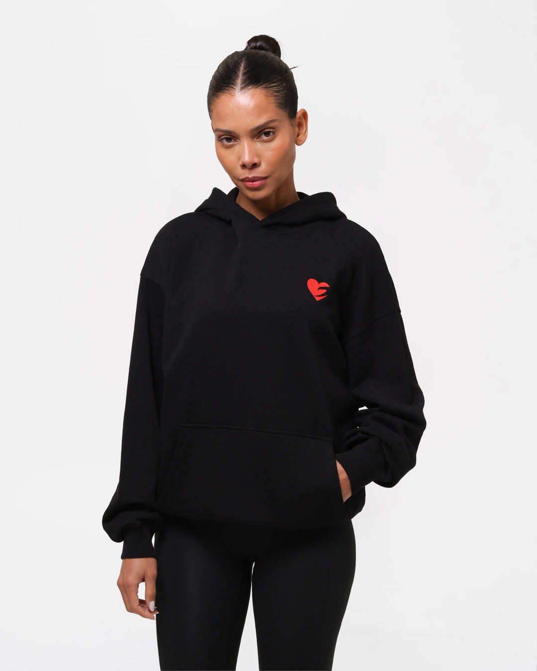 Boxing is Love Oversized Hoodie - Black