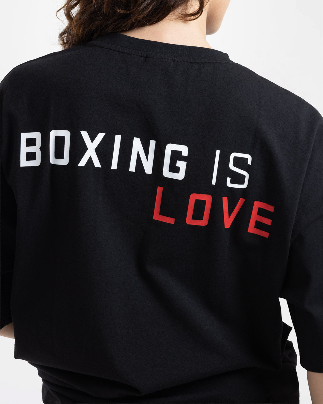 Boxing is Love Oversized T-Shirt - Black