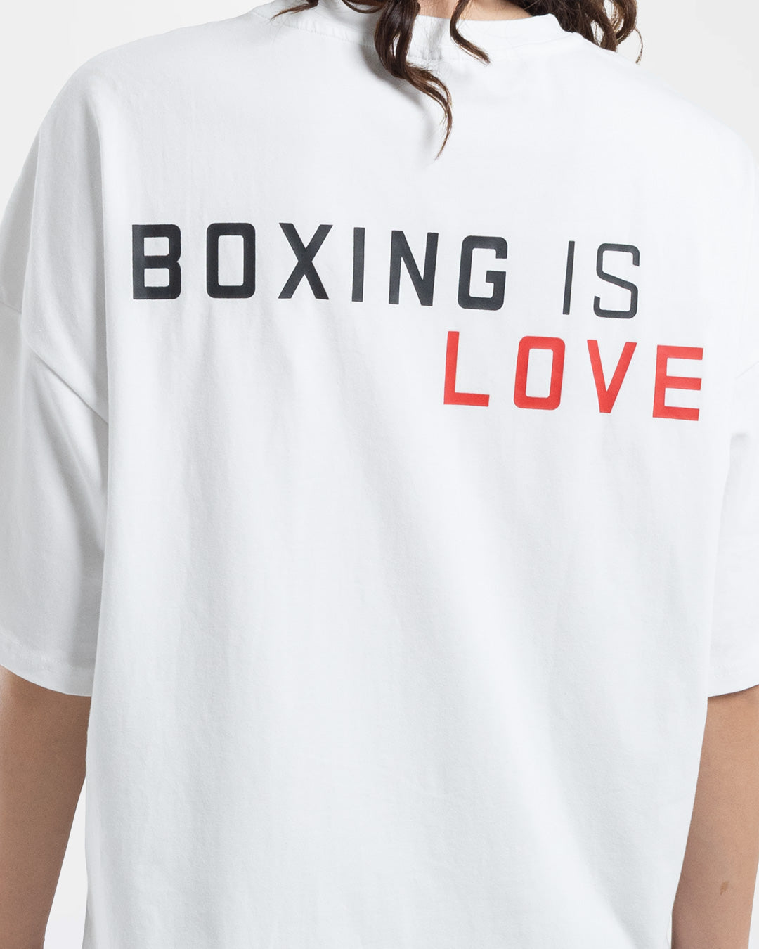 Boxing is Love Oversized T-Shirt - White