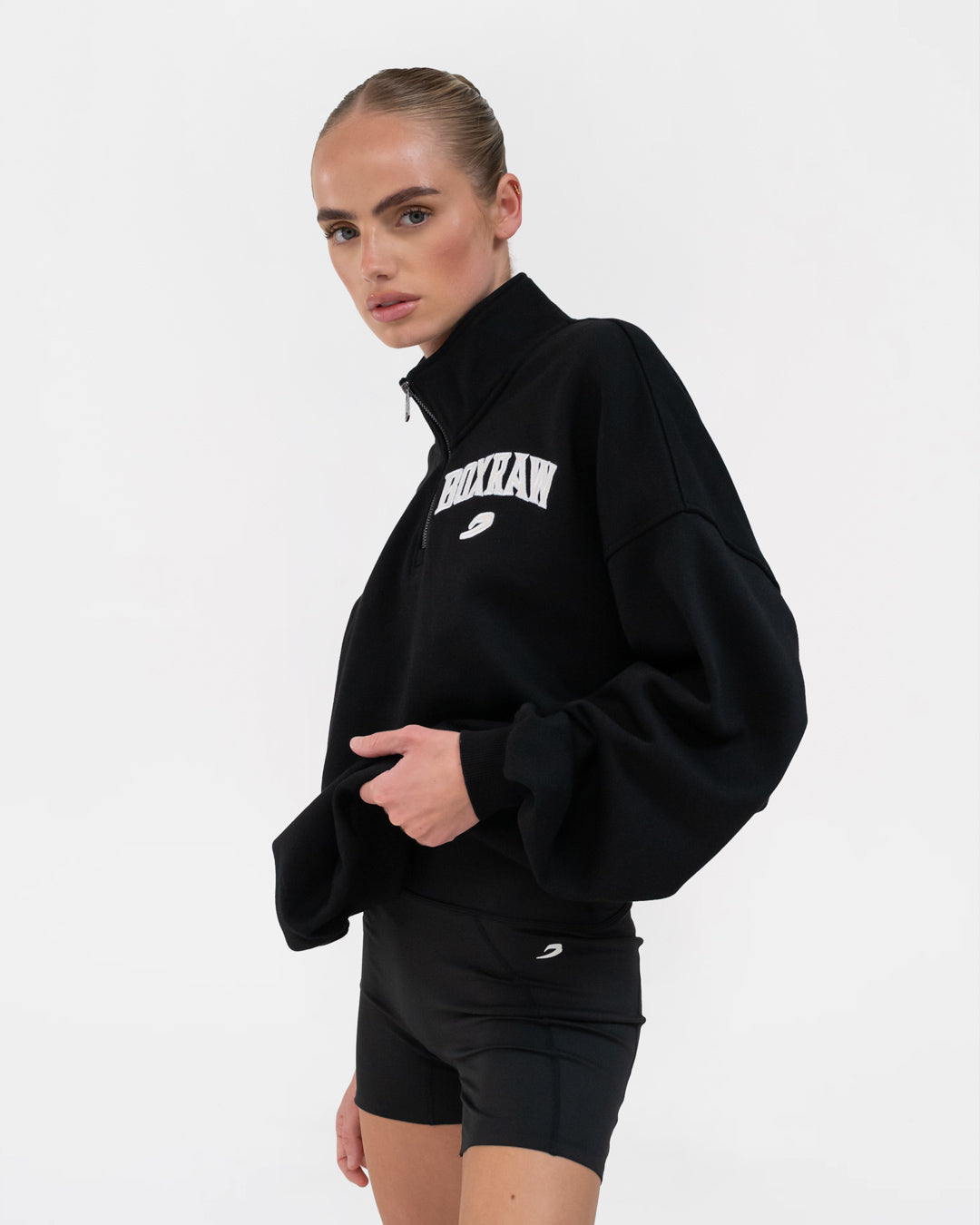 East Street 1/4 Zip - Black