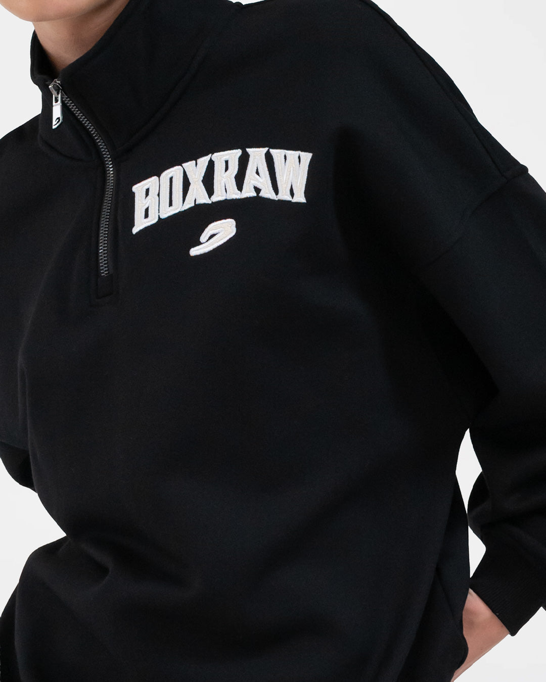 East Street 1/4 Zip - Black