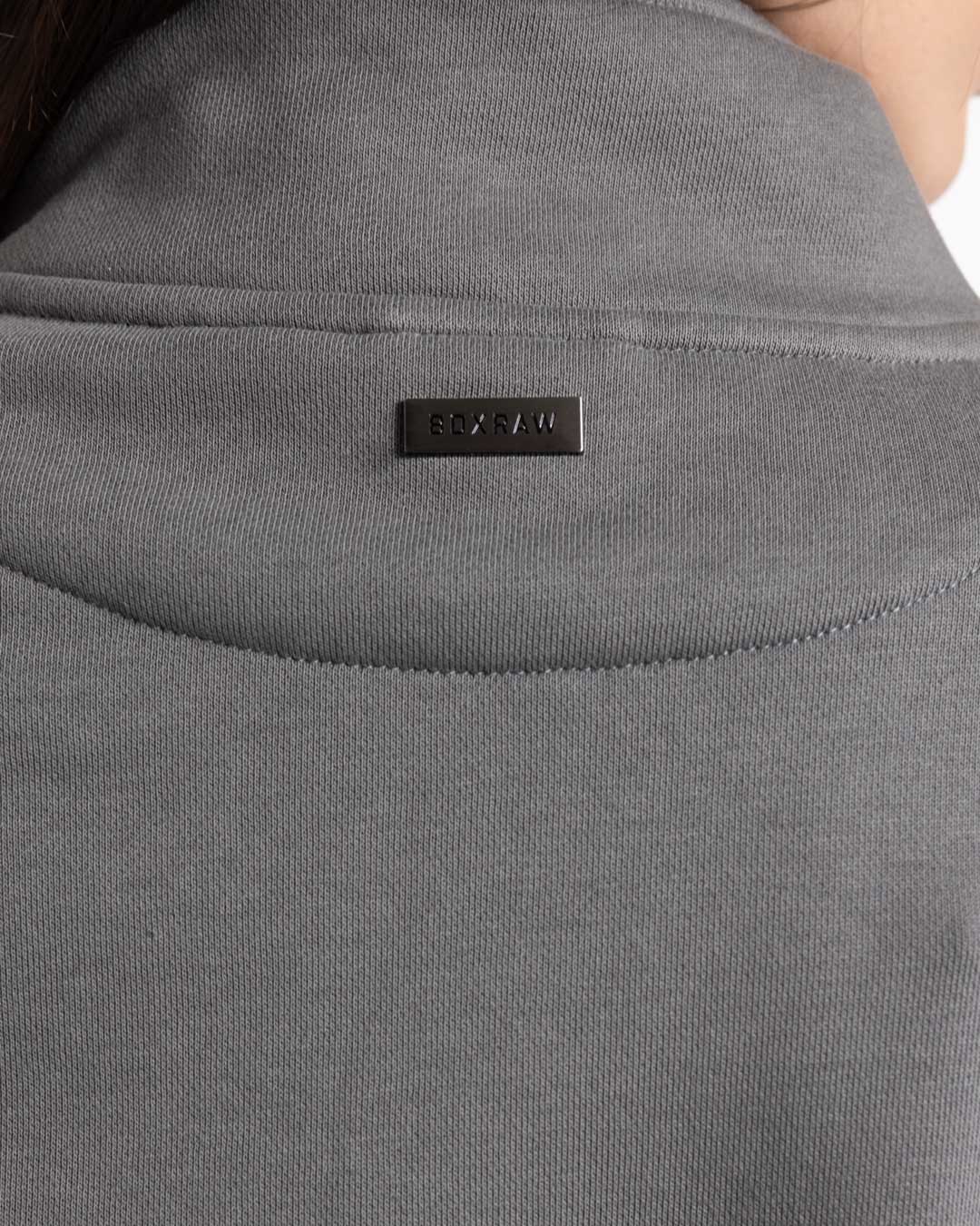East Street 1/4 Zip - Distressed Grey