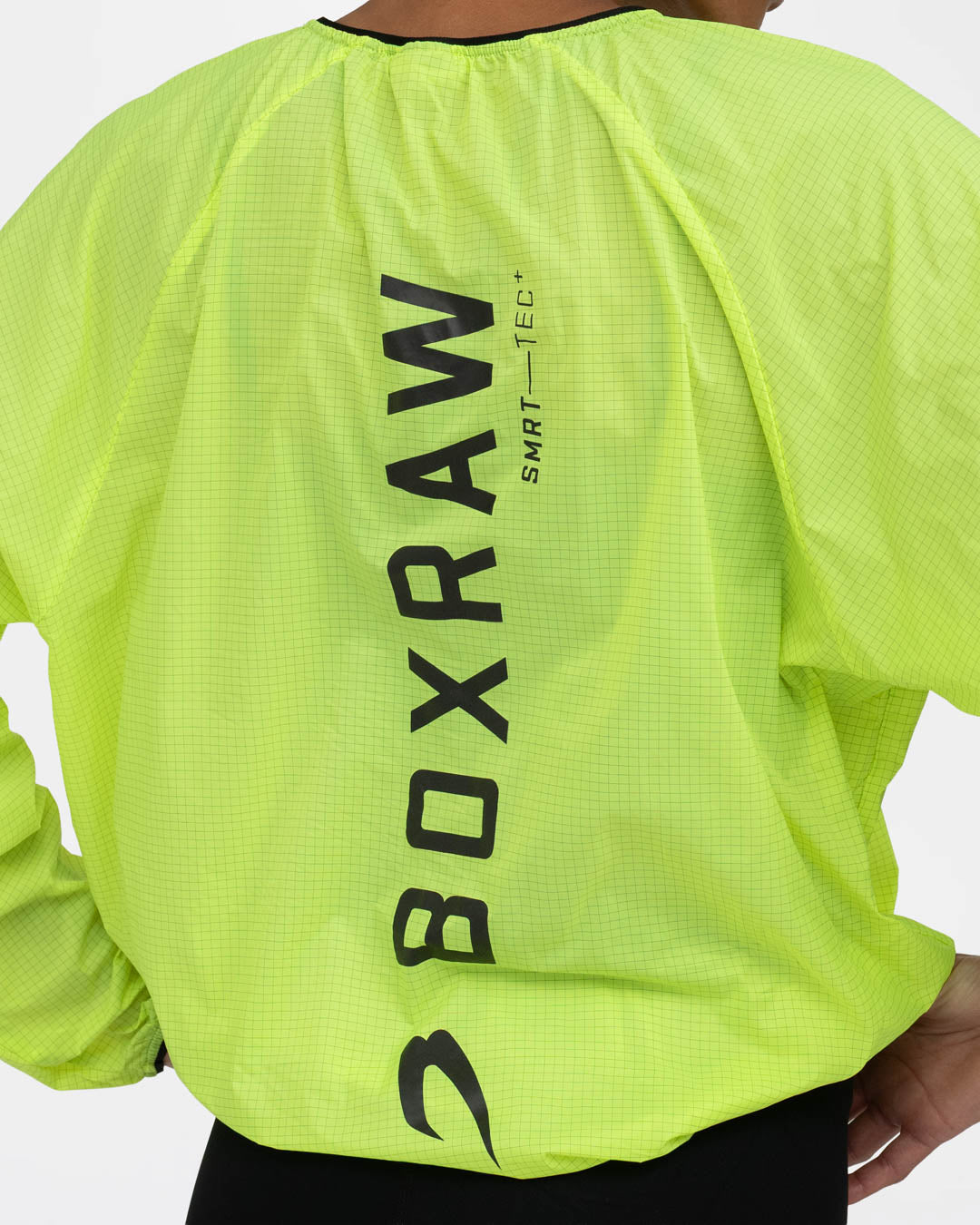 Genaro Oversized Windbreaker Crew - Neon Yellow