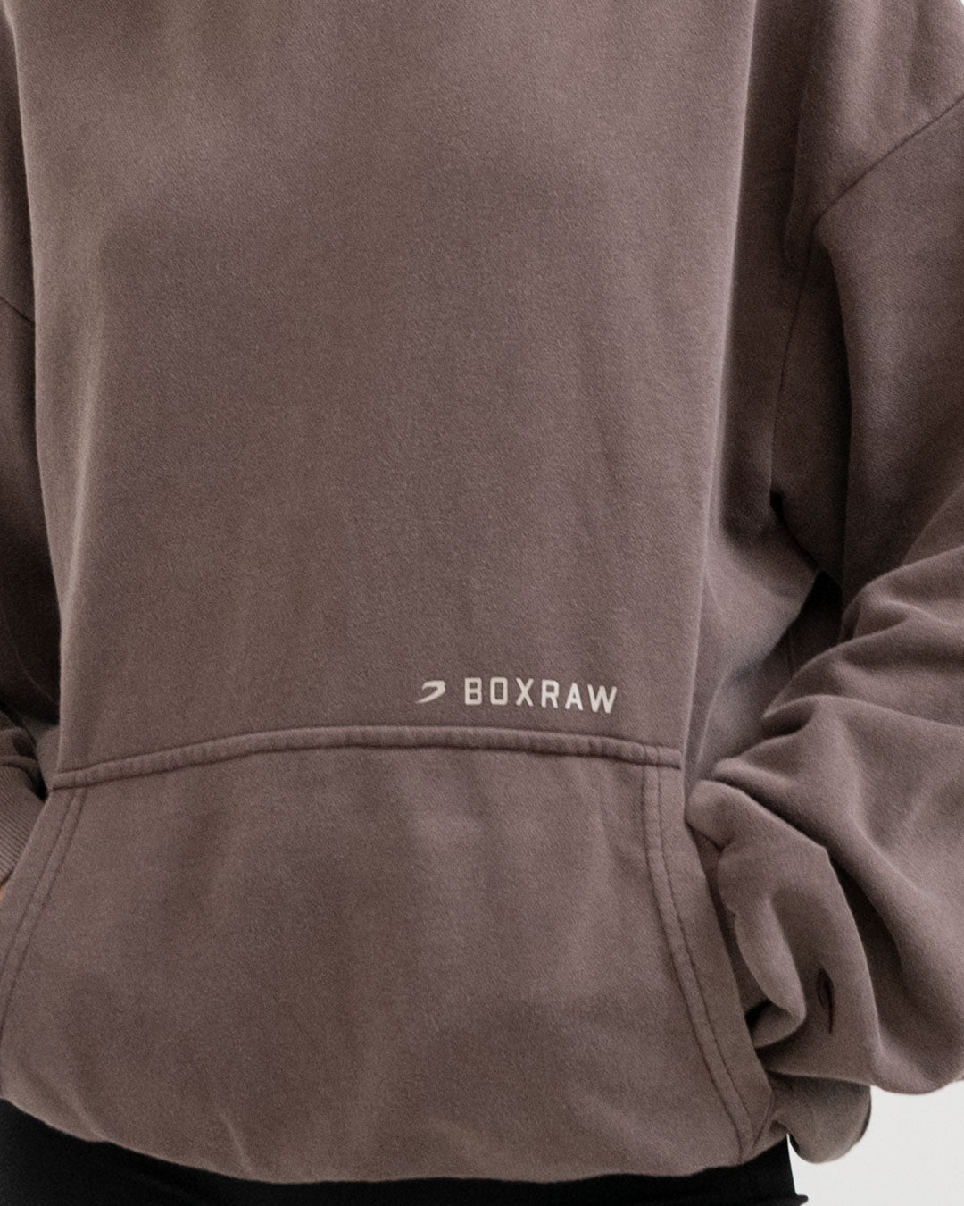 Sparring Club Oversized Hoodie - Washed Brown