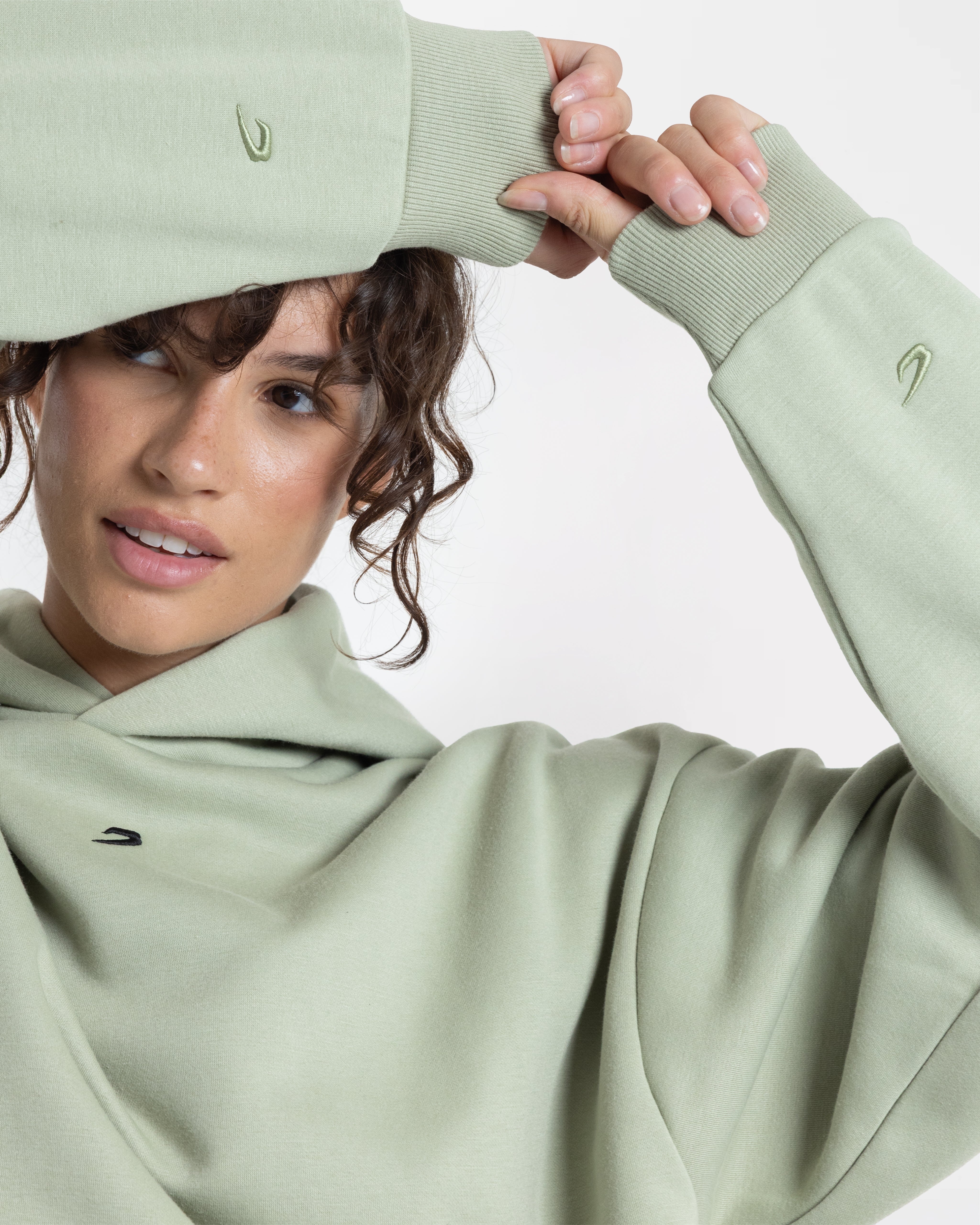 Strike Oversized Hoodie - Pistachio