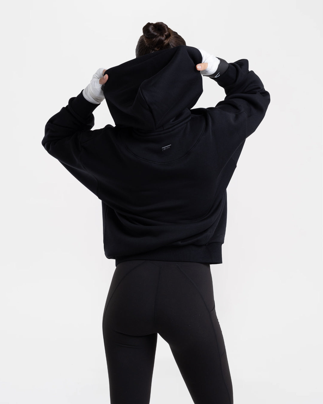 Strike Oversized Hoodie - Black