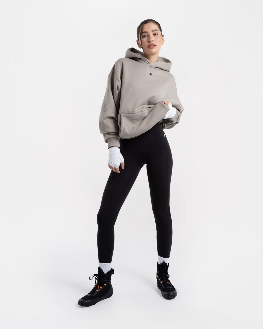 Strike Oversized Hoodie - Stone