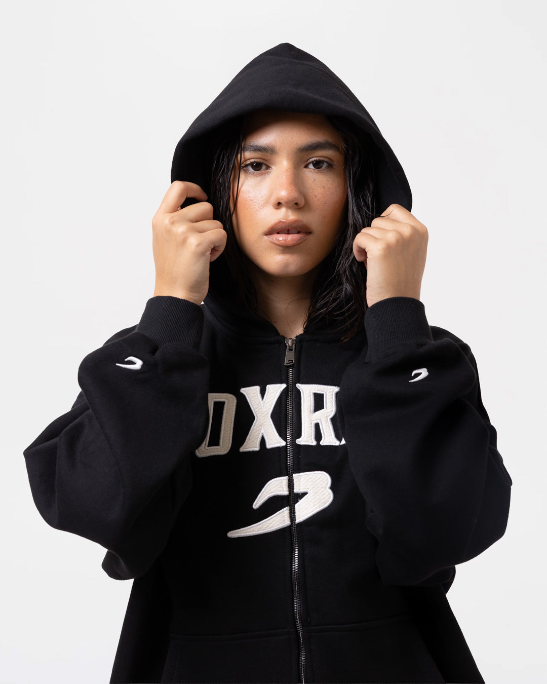 East Street Zip Up Hoodie - Black