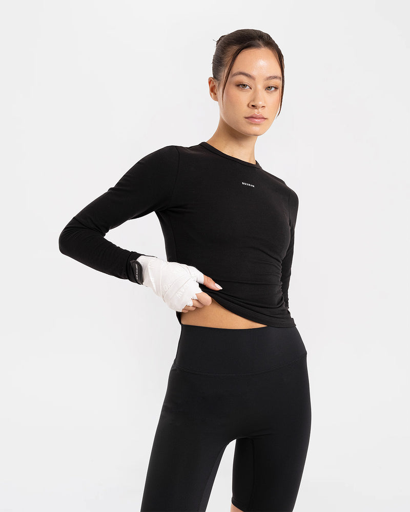 Annie Long Sleeve T-Shirt - Black