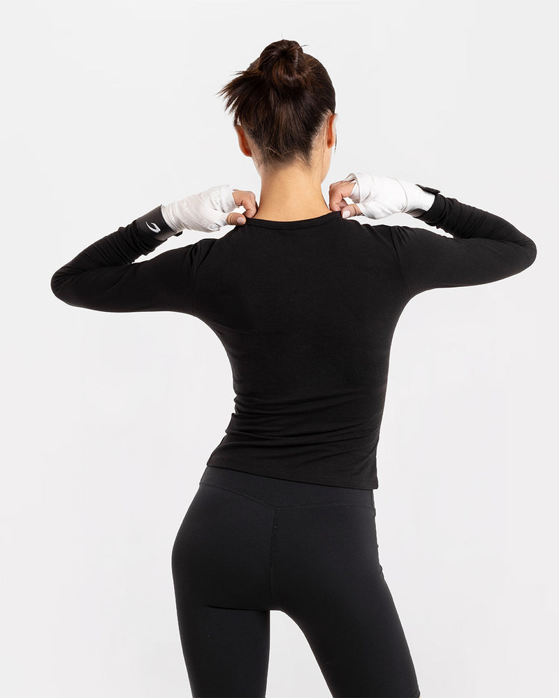 Annie Long Sleeve T-Shirt - Black