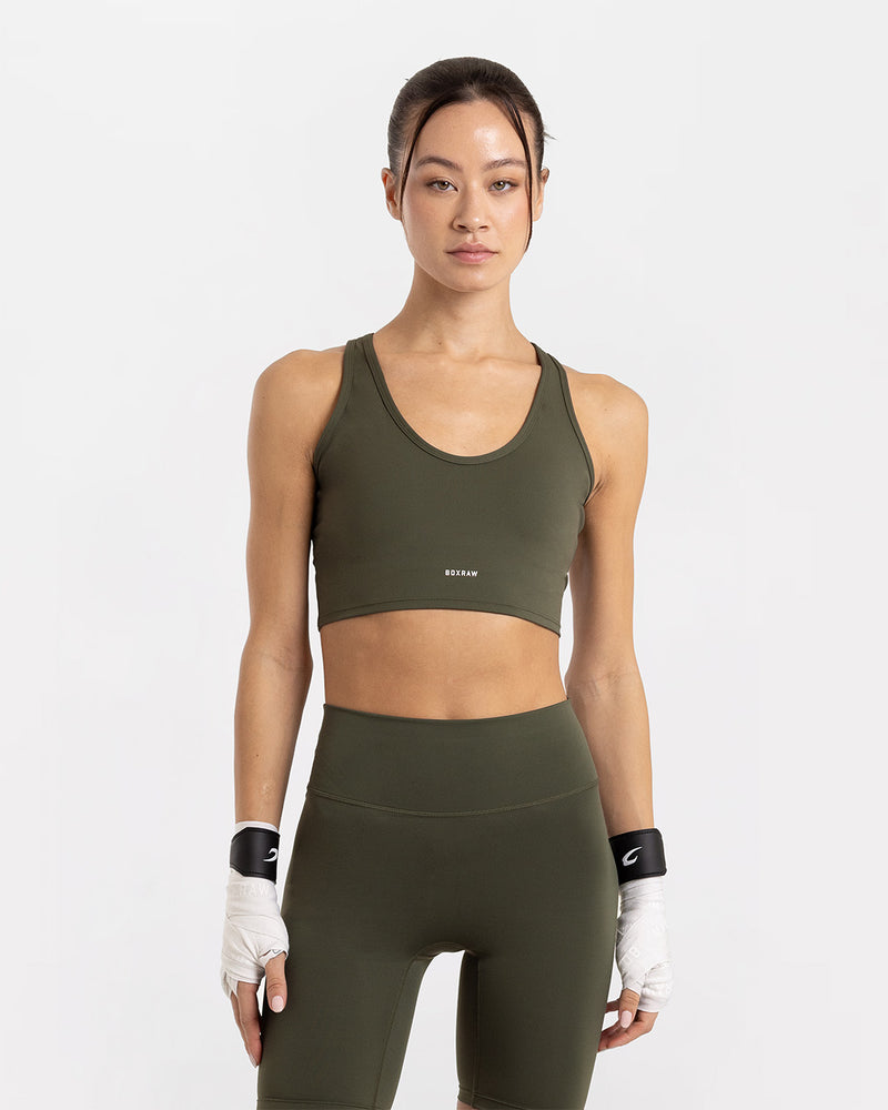 Annie Tank Bra - Dark Olive