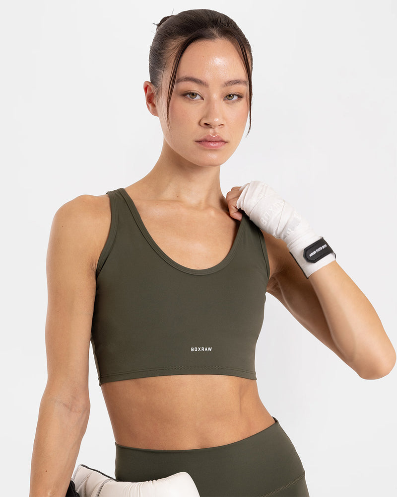 Annie Tank Bra - Dark Olive