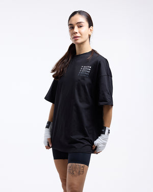 Hold 'Em Scold 'Em Oversized T-Shirt - Black